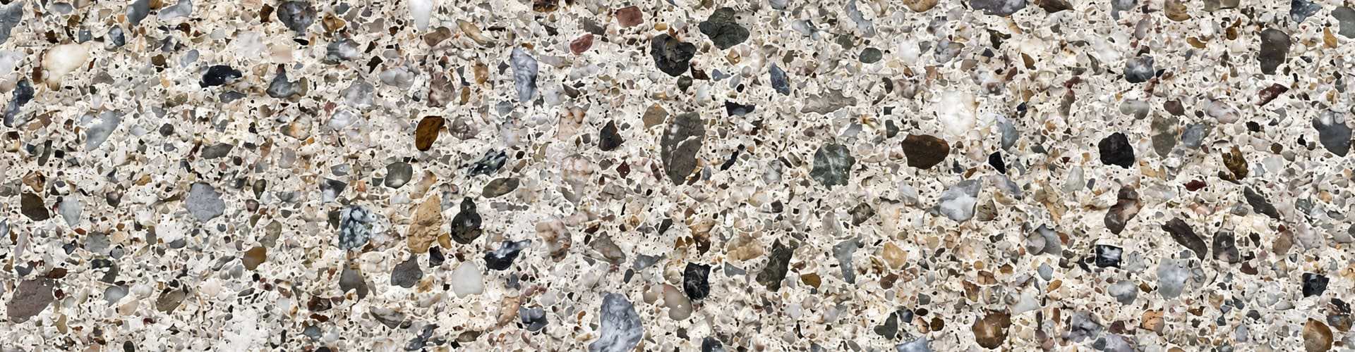 Betonoberfläche gespalten in Creme